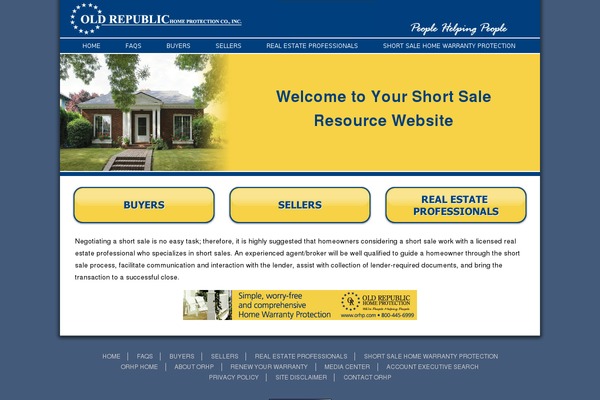 shortsalehomewarranty.com site used Orhpshortsale