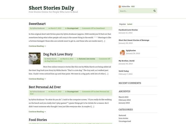 Currents theme site design template sample