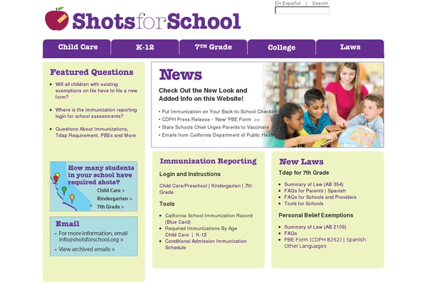 shotsforschool.org site used Cic