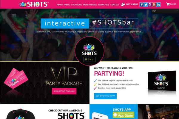Shots theme site design template sample