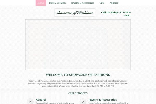 showcaseoffashions.com site used Theme14