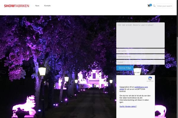 showfabriken.se site used Flatsome Child Theme