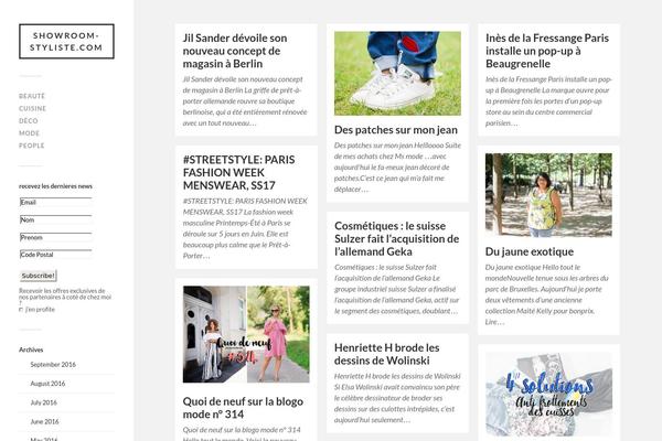 Fukasawa theme site design template sample