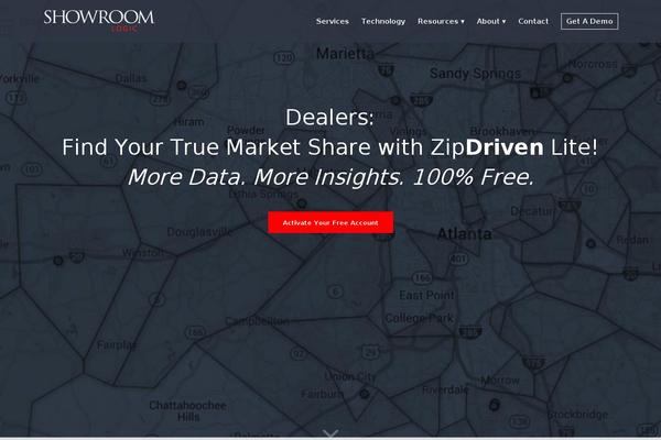 showroom theme websites examples