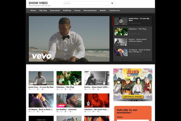 deTube theme site design template sample