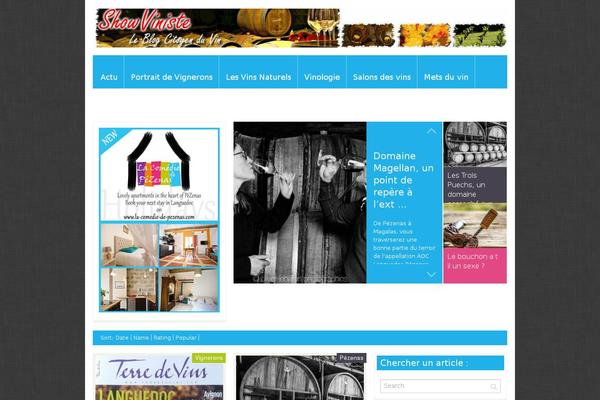 FlyingNews theme site design template sample