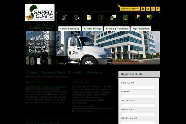 shredguard.com site used Shredguard2013