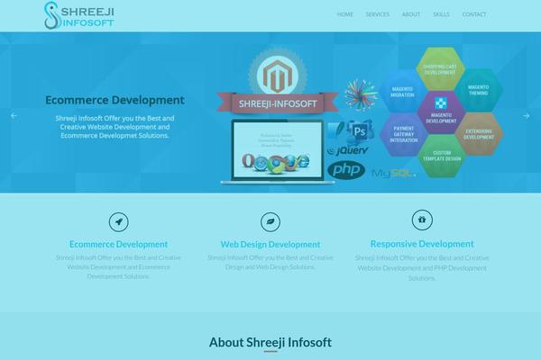 OneEngine theme site design template sample