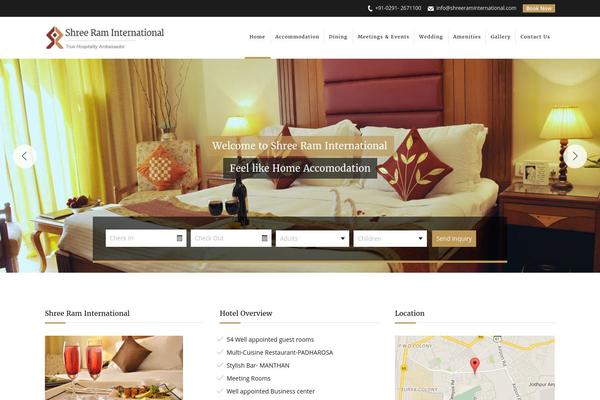 Soho Hotel theme site design template sample