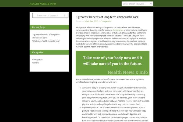 shrevechiro.com site used Green Garden
