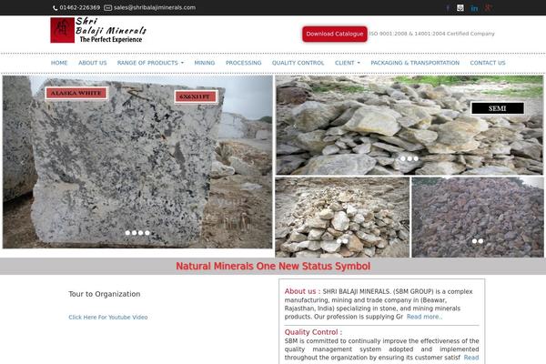 Marble theme site design template sample