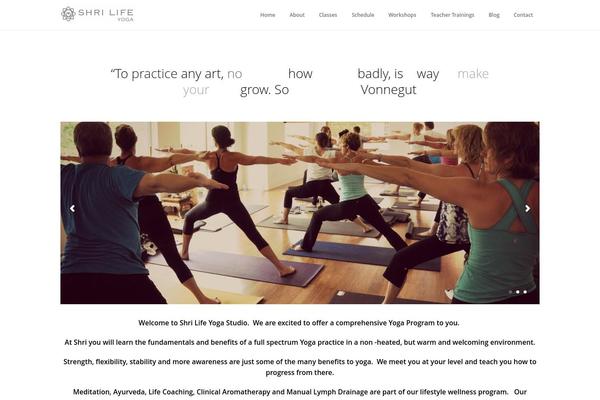 Immersion theme site design template sample