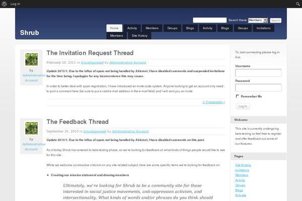 Site using Sociable-30 plugin