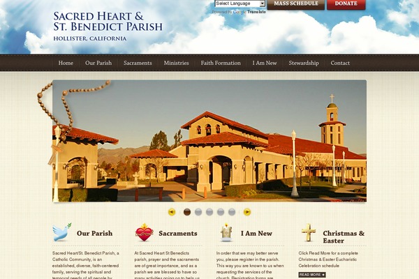 shsbparish.org site used Rayoflight