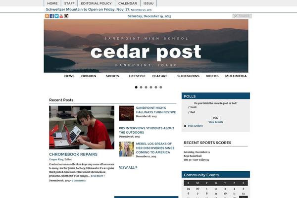 shscedarpost.com site used Sno Flex