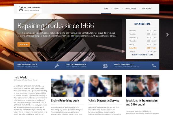 CarPress theme site design template sample