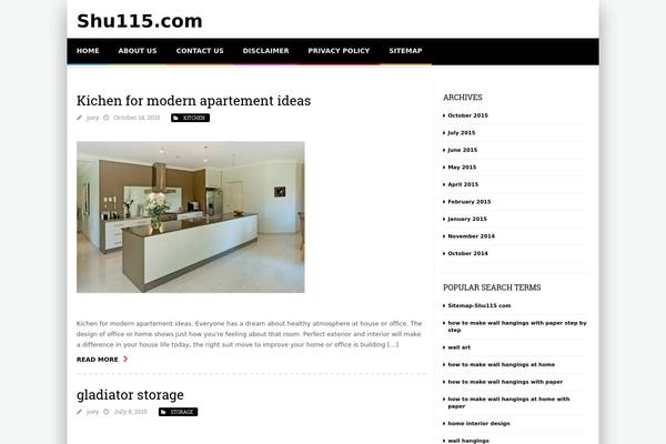SABINA theme site design template sample
