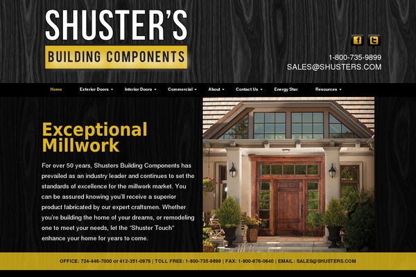 Doors theme site design template sample