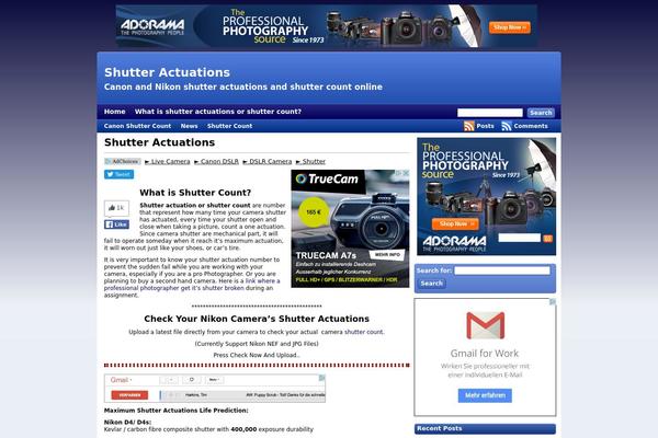 shutteractuations.com site used HeatMap Adsense Theme
