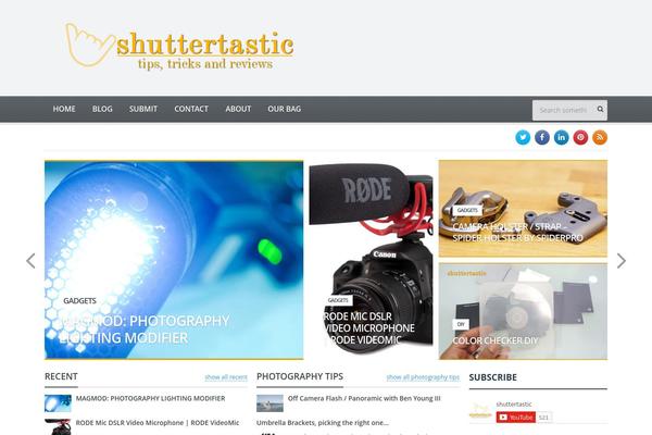 Gadgetine theme site design template sample