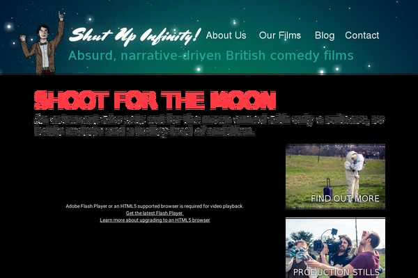 Universe theme site design template sample
