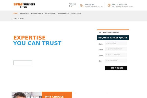 Plumberx theme site design template sample