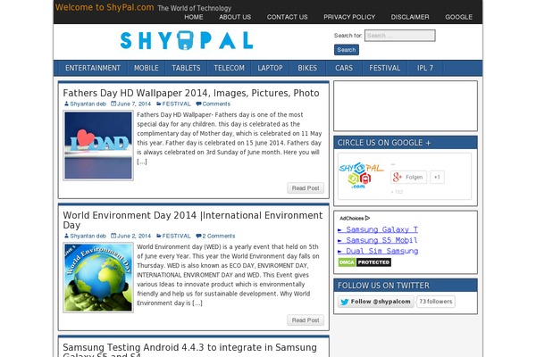 Site using Floating Social Share bar WordPress plugin plugin