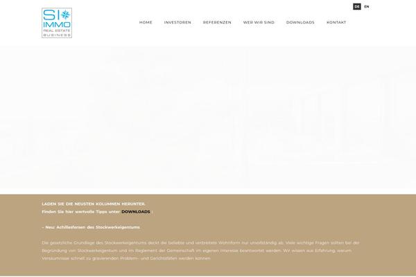 Nexus Child theme site design template sample