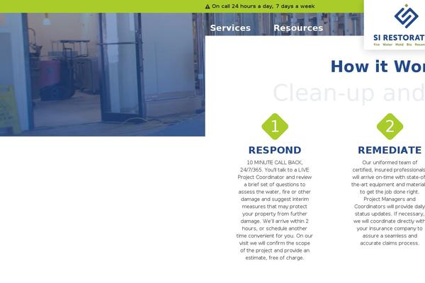 Services theme site design template sample