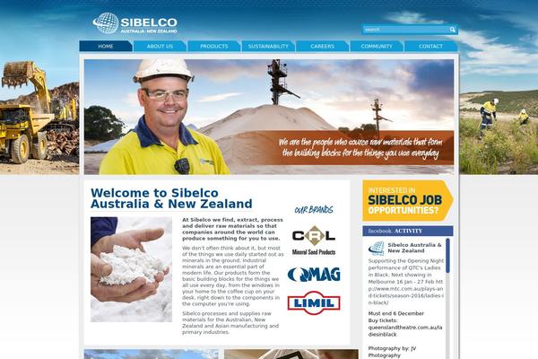 sibelco theme websites examples