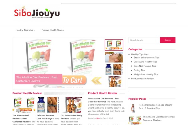 Glamour theme site design template sample