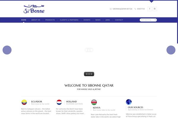 Official theme site design template sample