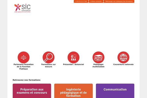 Education theme site design template sample