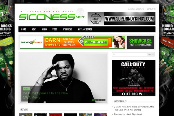Vlog theme site design template sample