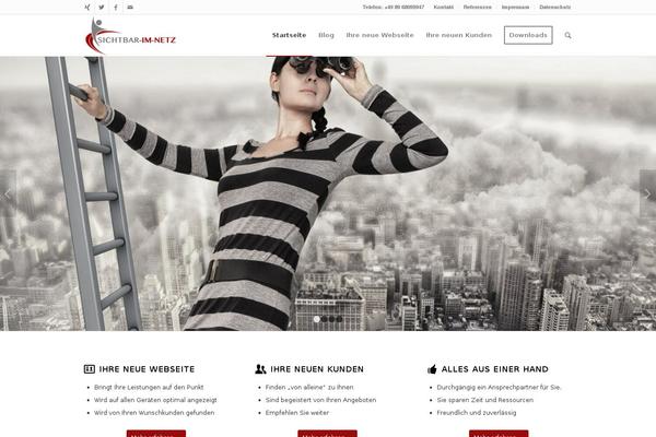 Enfold theme site design template sample