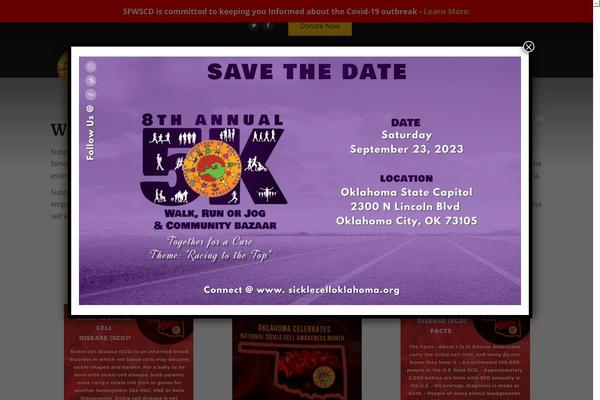 sicklecelloklahoma.org site used Charitab-wp