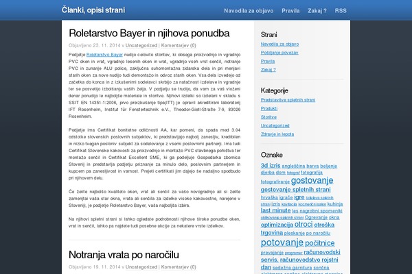 ColdBlue theme site design template sample