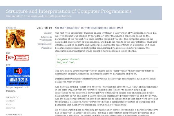 Site using Wp-markdown plugin