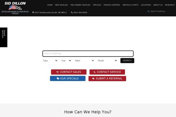 Dealer Inspire theme site design template sample
