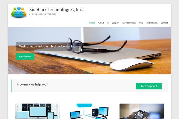 Spacious theme site design template sample