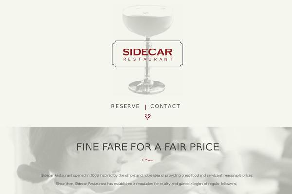 sidecarrestaurant.ca site used Dist
