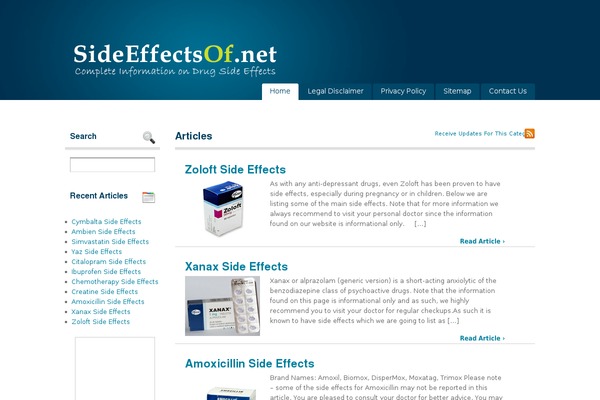 sideeffectsof.net site used Wiki