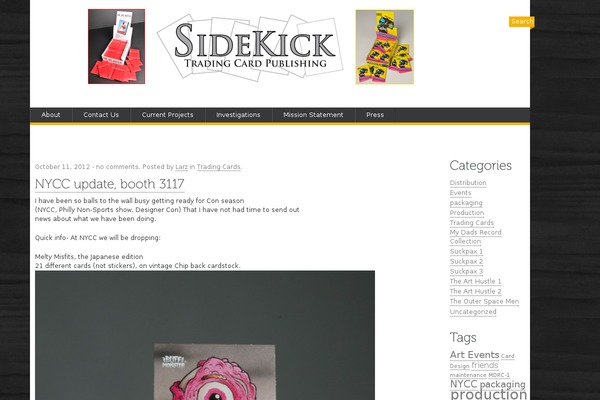 Sidelined theme site design template sample