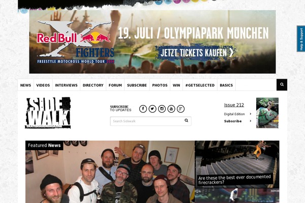 Sidewalk theme site design template sample