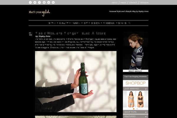 Site using Shopbop Widget plugin