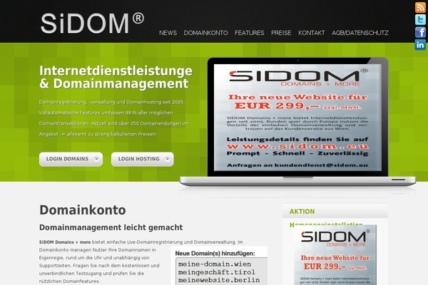 Site using Easy-buttons plugin