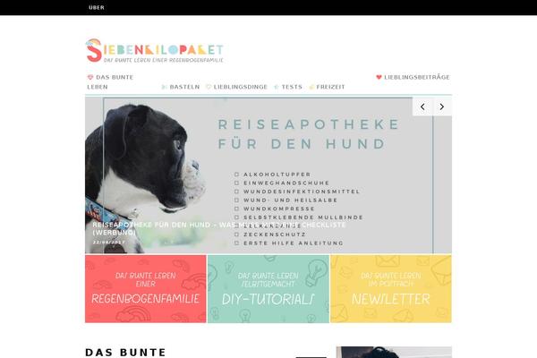 15Zine Child theme site design template sample