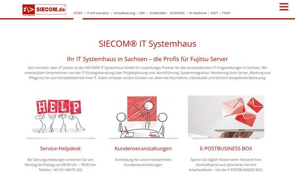 Bones theme site design template sample