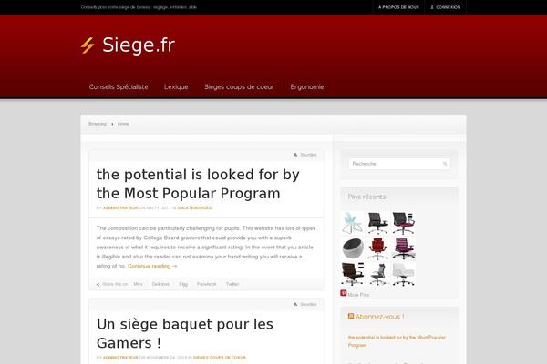 News theme site design template sample