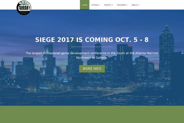 One Page theme site design template sample